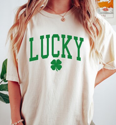 Patrick's Day Shirt, Lucky Shirt Comfort Colors, St Patricks Day Tee, Lucky St Patrick's Day T Shirt - image4